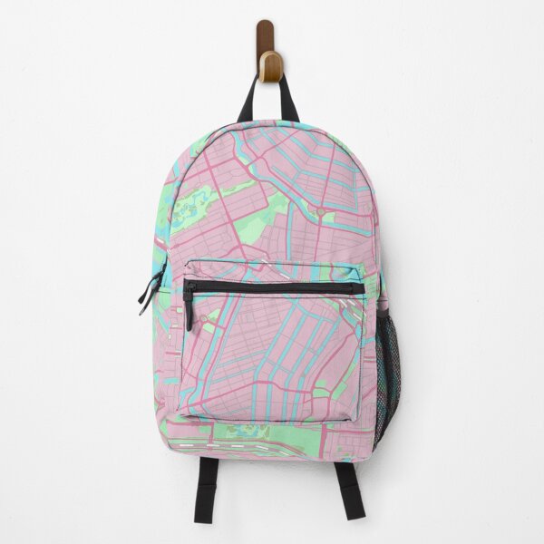 Item preview, Amsterdam City Street Map Art Pink The Netherlands designed and sold by cashewdays.
