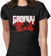 Doomy and Groovy Women's Fitted T-Shirt