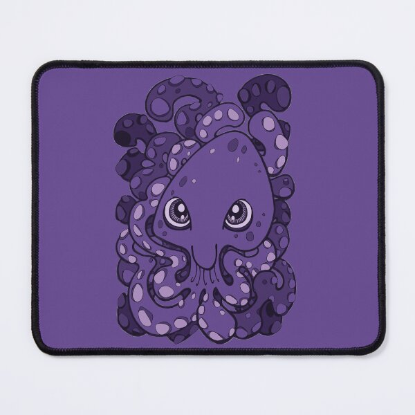 Item preview, Happy Octopus Squid Kraken Cthulhu Sea Creature - Ultra Violet Purple designed and sold by bignose1977.