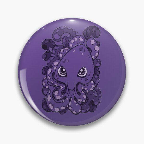 Item preview, Happy Octopus Squid Kraken Cthulhu Sea Creature - Ultra Violet Purple designed and sold by bignose1977.