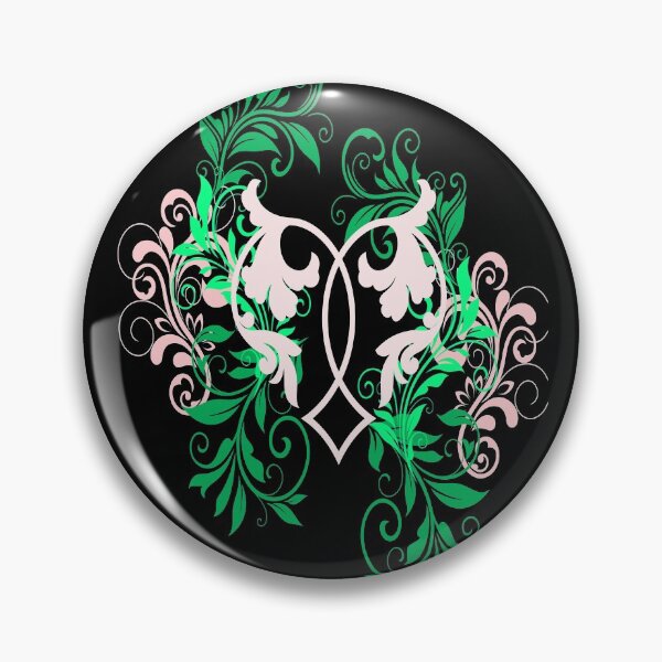 Item preview, Pink and Green Ornate Heart Design designed and sold by jcad216.