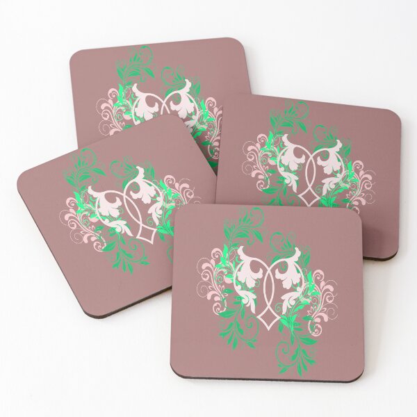 Item preview, Pink and Green Ornate Heart Design  designed and sold by jcad216.