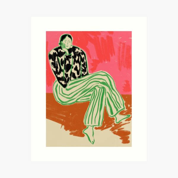 CALM WOMAN PORTRAIT Art Print