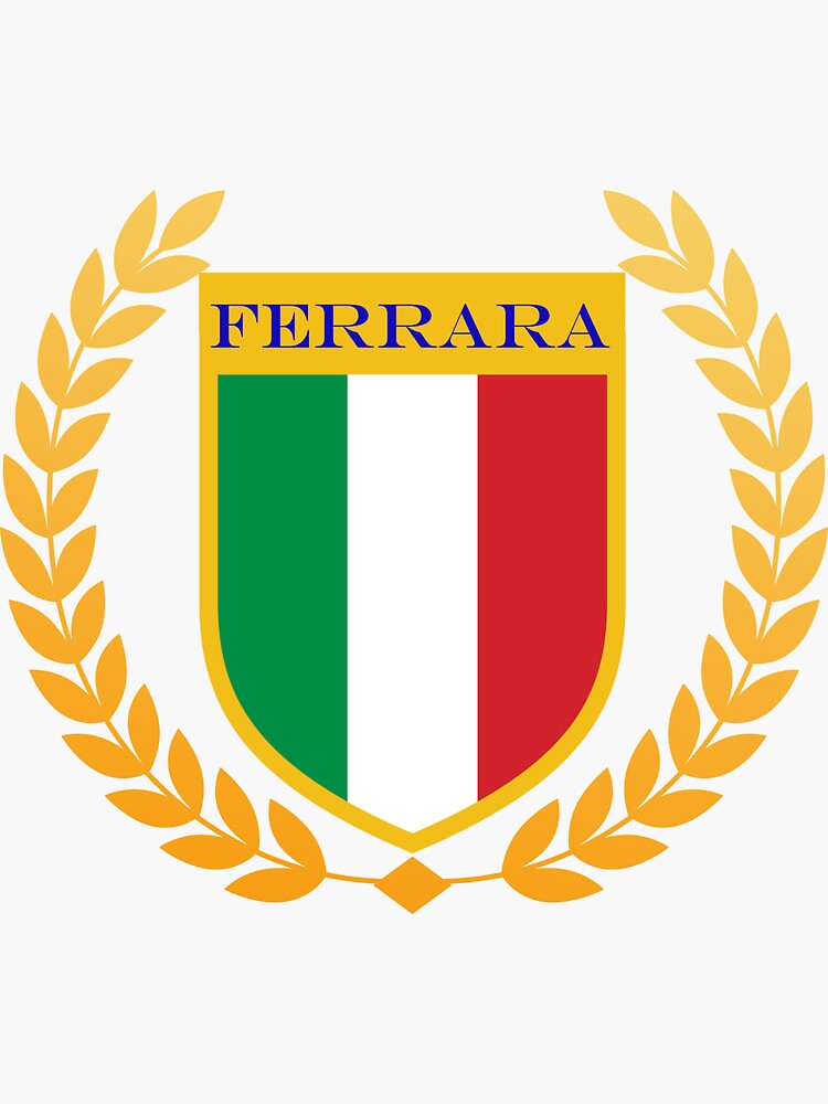 Thumbnail 3 of 3, Sticker, Ferrara Italia Italy designed and sold by ItaliaStore.