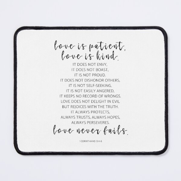Item preview, Love Is Patient, Love Is Kind, 1 Corinthians 13:4-8. Bible Verse, Wedding Decor, Wedding Gift designed and sold by aenaonartwork.