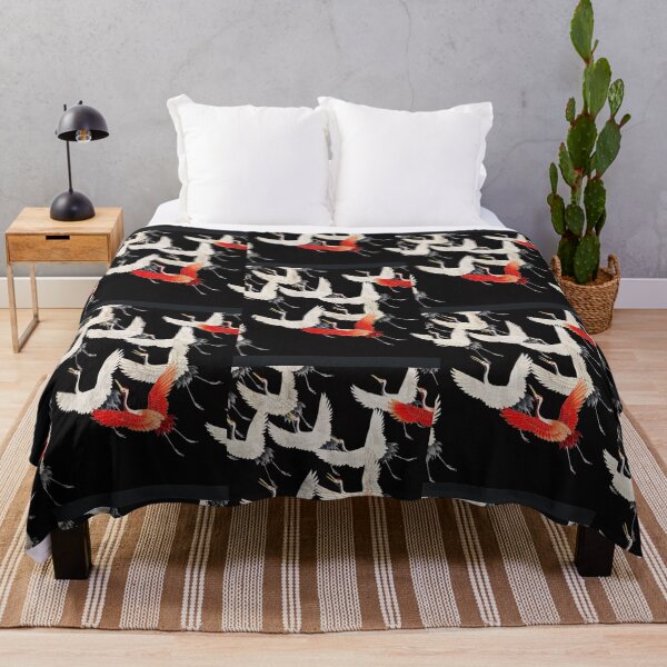 Item preview, Furisode with a Myriad of Flying Cranes - Japanese designed and sold by AydenBucka.