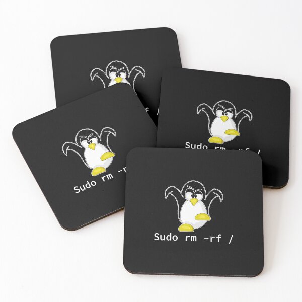Item preview, Tux Linux Penguin Sudo Rm Rf Programmer Developer Hacker designed and sold by tanalan.
