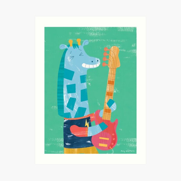 Animal Band - Giraffe Art Print