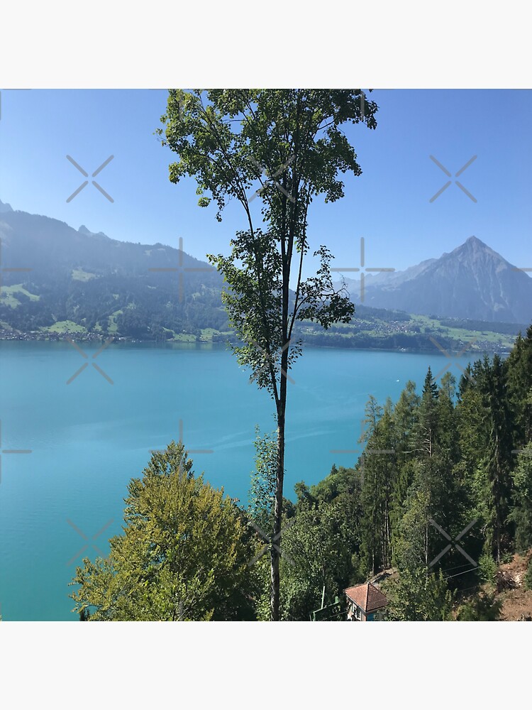"Interlaken Lake, Switzerland" Sticker for Sale by OrianaDesigns