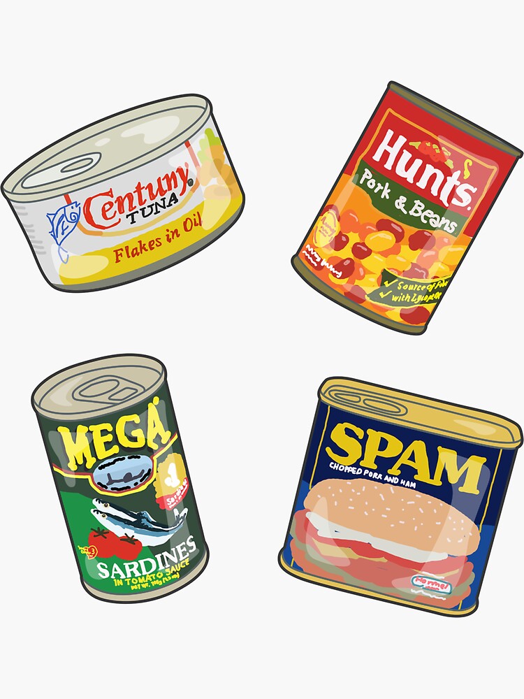 "Canned goods design cute" Sticker for Sale by Yangartworks Redbubble