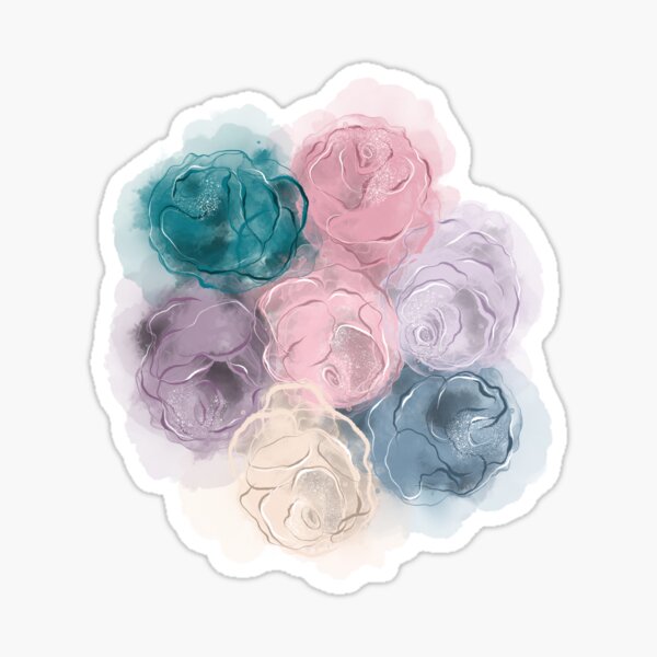 Item preview, Beautiful roses fluid pattern designed and sold by Mashusha-art.