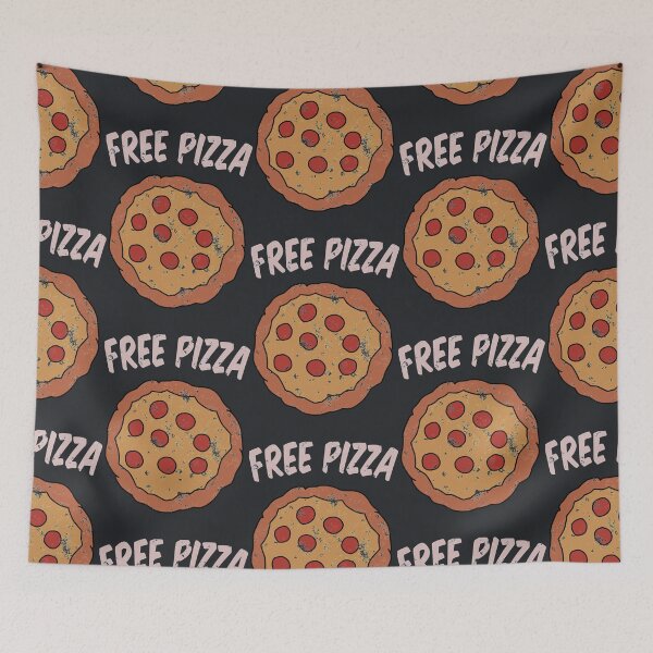 Item preview, Free Pizza Guy (print on RED for best results) designed and sold by AydenBucka.