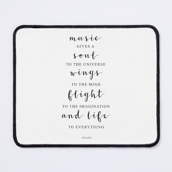 Item preview, Music Gives A Soul To The Universe, Plato Quote, Music Lovers Gift, Music Classroom Decor designed and sold by aenaonartwork.