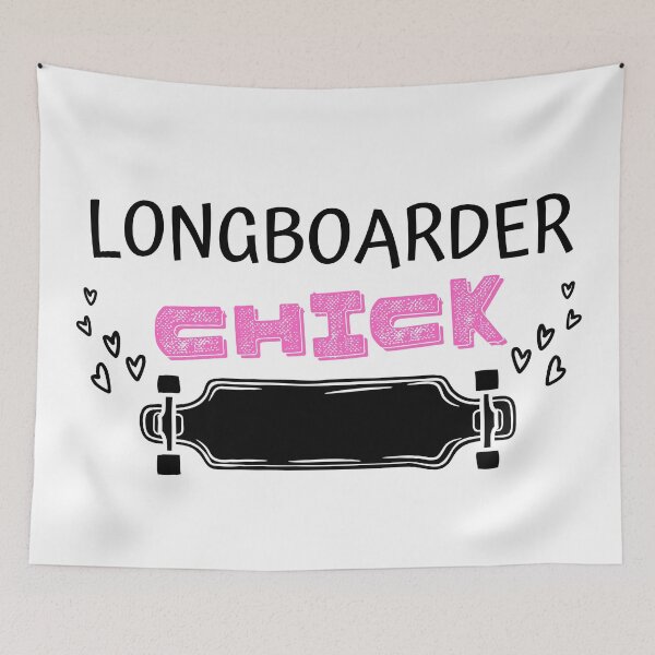 Item preview, Longboarder Chick designed and sold by NoSpecialShop.