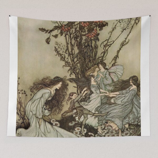 Item preview, Vintage Fairy Illustration by Arthur Rackham designed and sold by Bellathewilde.