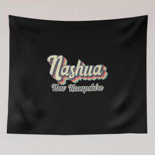 Item preview, Nashua City New Hampshire Retro Vintage 70s rainbow designed and sold by Teelogic.