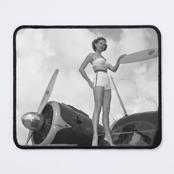 Item preview, Beauty queen Marcia Valibus on amphibious Grumman Goose 1954   designed and sold by Lowtech.
