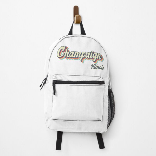 Item preview, Champaign City Illinois Retro Vintage 70s rainbow designed and sold by Teelogic.