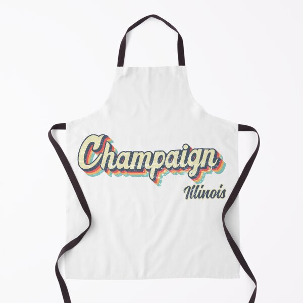 Item preview, Champaign City Illinois Retro Vintage 70s rainbow designed and sold by Teelogic.