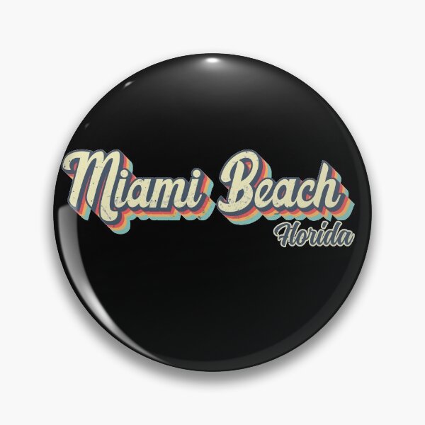 Item preview, Miami Beach City Florida Retro Vintage 70s rainbow designed and sold by Teelogic.