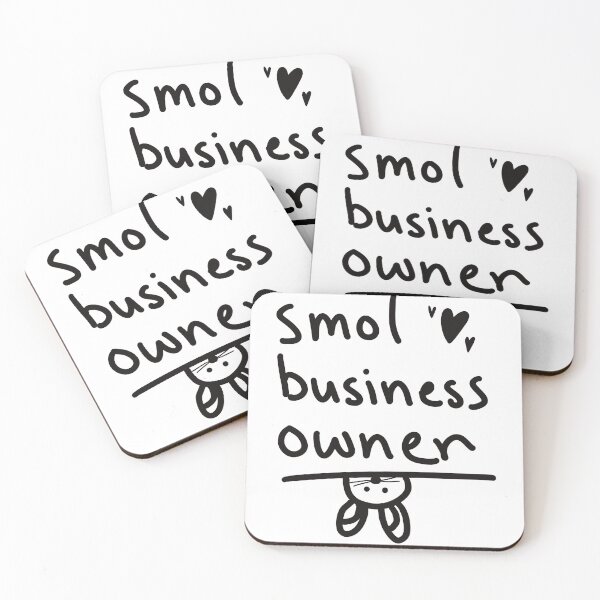 Item preview, Smol Business Owner - Small business owner sticker designed and sold by oliviaslemonbox.