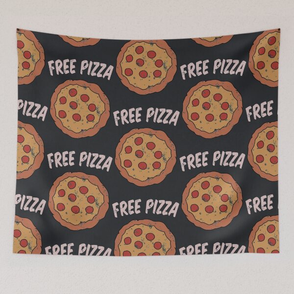 Item preview, Free Pizza Guy (print on RED for best results) designed and sold by AydenBucka.