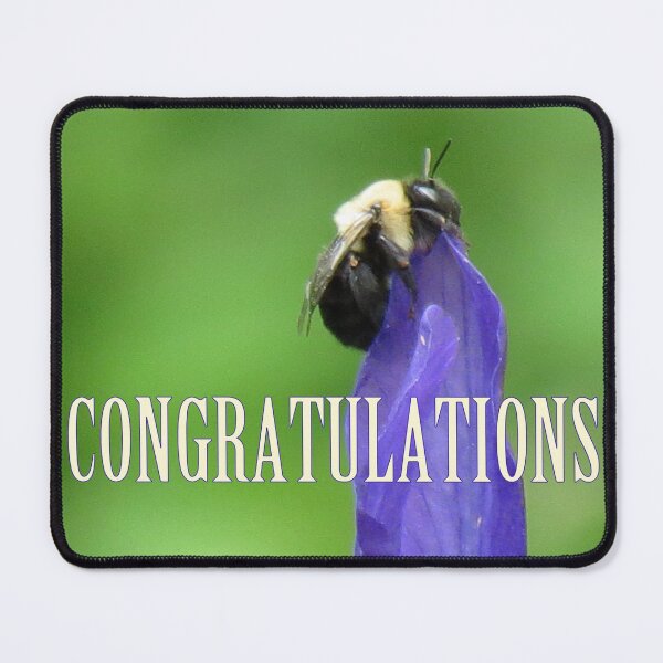 Item preview, Bee On Budding Iris - Congratulations designed and sold by Jean Gregory Evans.