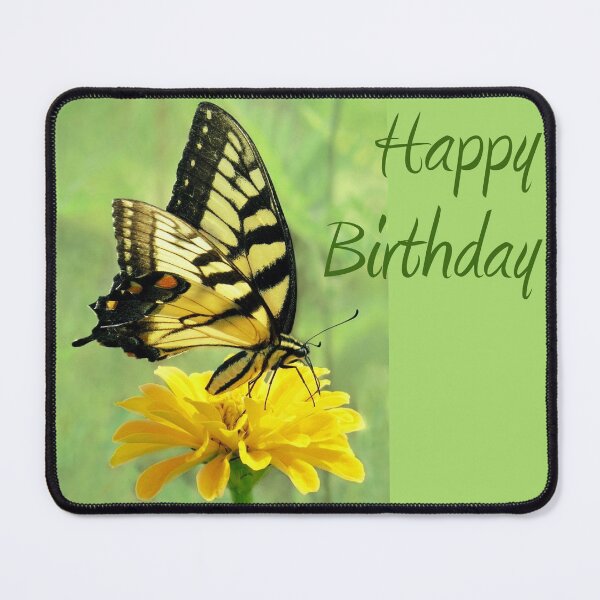 Item preview, Happy Birthday - Eastern Tiger Swallowtail Butterfly designed and sold by Jean Gregory Evans.