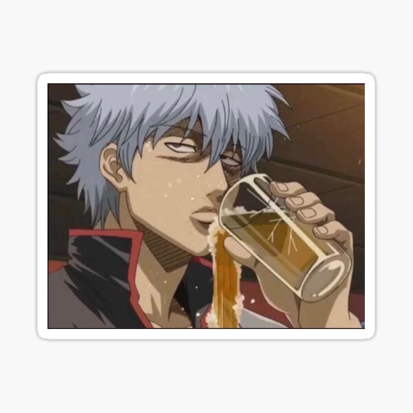 Gintama Sakata Gintoki Anime Sticker - Free Digital PNG Stickers