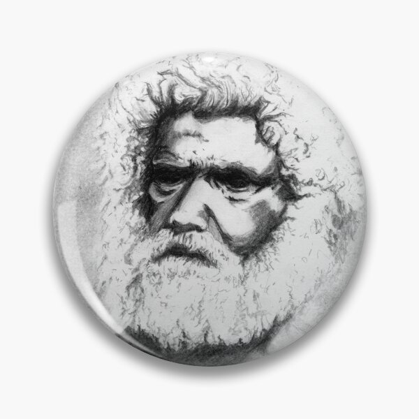 Item preview, Tribal Elder - Australian Aborigine Pencil Drawing designed and sold by Heatherian.