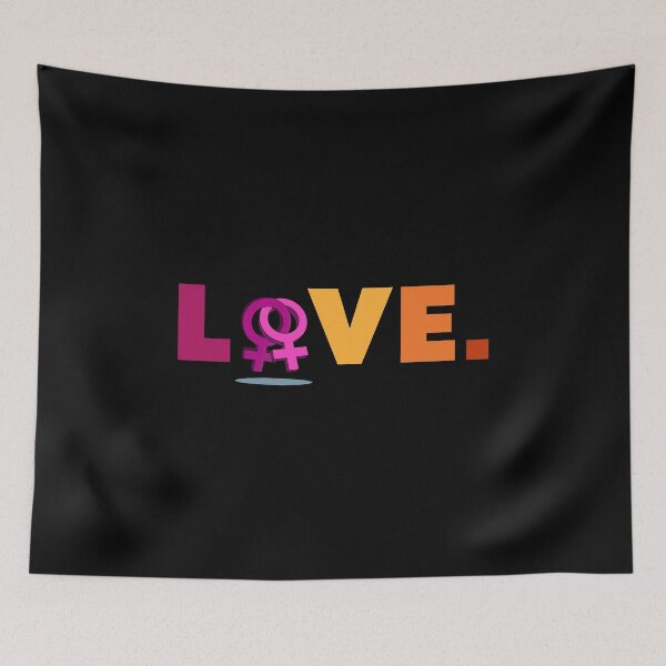 Item preview, Love. Lesbian Pride designed and sold by Subtle Pride Shop.