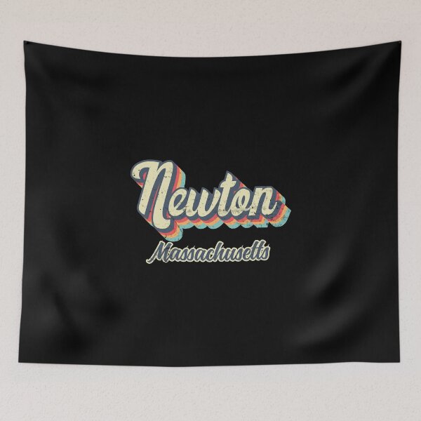 Item preview, Newton City Massachusetts Retro Vintage 70s rainbow designed and sold by Teelogic.