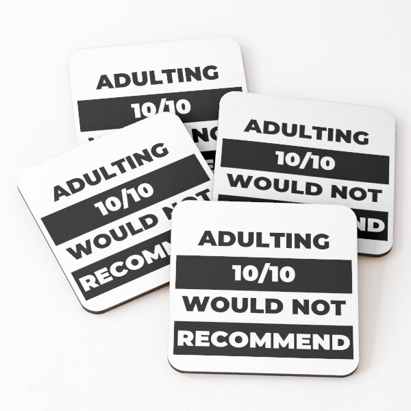 Item preview, Adulting Would Not Recommend designed and sold by WearItDaily.