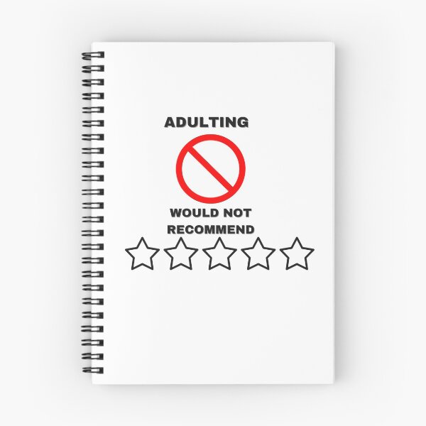 Item preview, adulting would not recommend designed and sold by Anup786.