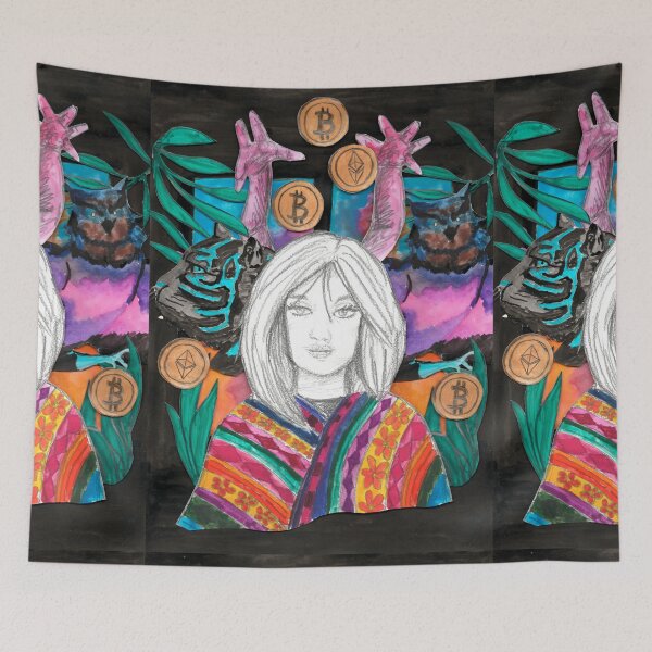 Item preview, La Bruja de la Cryptofortuna ( The Witch of the Crypto Fortune ) designed and sold by Angello Silva Guardia.