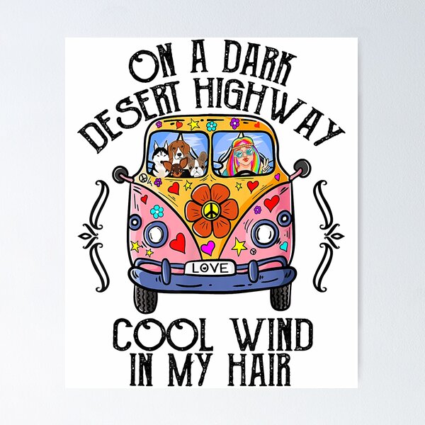 Horse Riding, Horse Poster - On The Dark Desert Highway, Cool Wind In My  Hair - FridayStuff