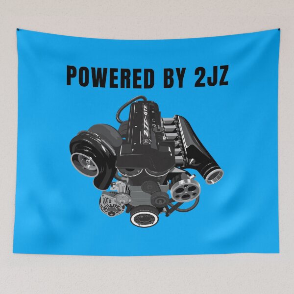 Item preview, Powered by 2JZ designed and sold by MOTOSHIFT.