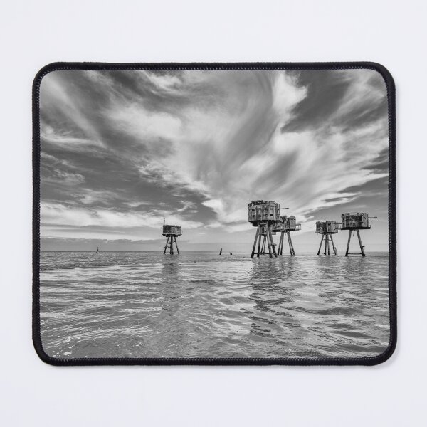 Item preview, Shivering Sands Maunsell Forts BW designed and sold by manateevoyager.