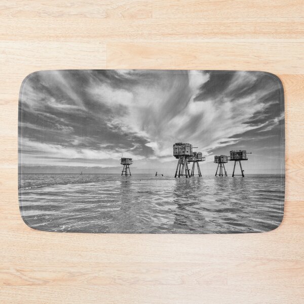 Item preview, Shivering Sands Maunsell Forts BW designed and sold by manateevoyager.