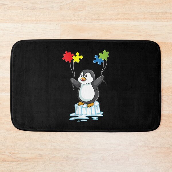 Item preview, Womens Penguin with Autism Puzzle Piece Autism Awareness Gift  designed and sold by HeulwenShop.