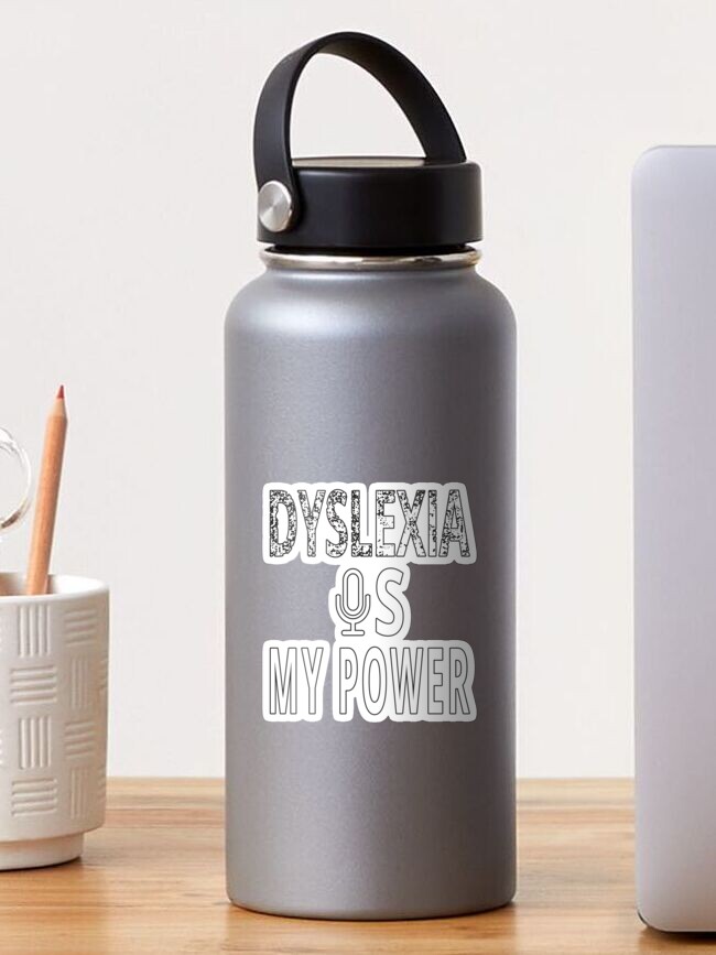Thumbnail 1 of 3, Sticker, World Dyslexia Awareness Day designed and sold by FridPix.