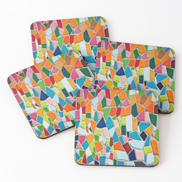 Item preview, Ceramic Tiles Abstract Geometric Mosaic Pattern designed and sold by LashCreations.