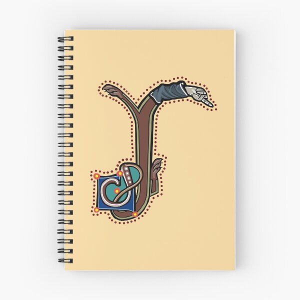 Item preview, Letter J Manicule W 14C Maastricht Psalter parody  designed and sold by Donnahuntriss.