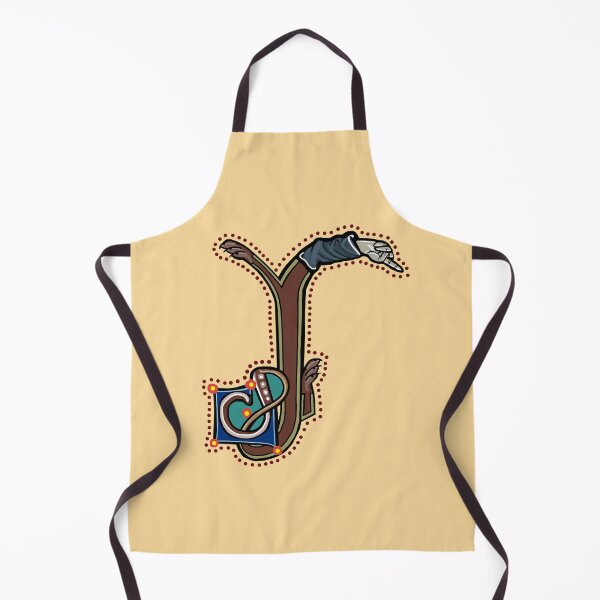 Item preview, Letter J Manicule W 14C Maastricht Psalter parody designed and sold by Donnahuntriss.