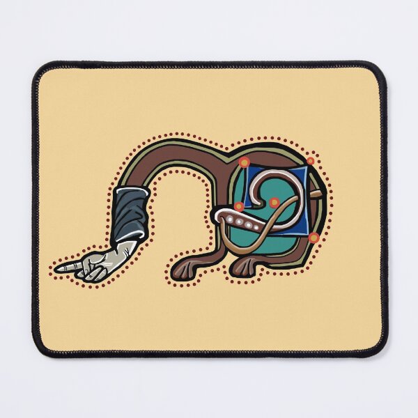 Item preview, Letter M Manicule W 14C Maastricht Psalter parody  designed and sold by Donnahuntriss.