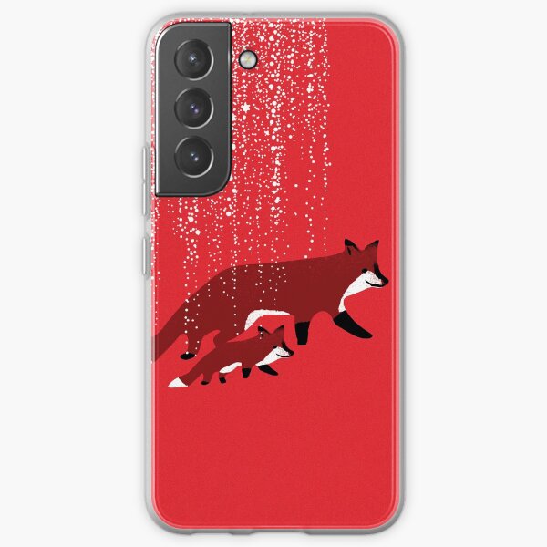 Fox mom and baby Samsung Galaxy Soft Case