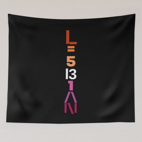 Item preview, Vertical Math Lesbian. Lesbian Pride designed and sold by Subtle Pride Shop.