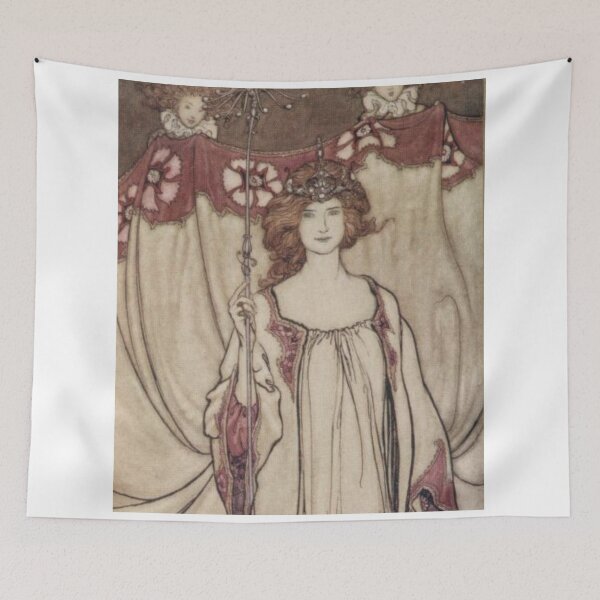 Item preview, Queen of Fairies Vintage Fairytale Illustration by Arthur Rackham designed and sold by Bellathewilde.