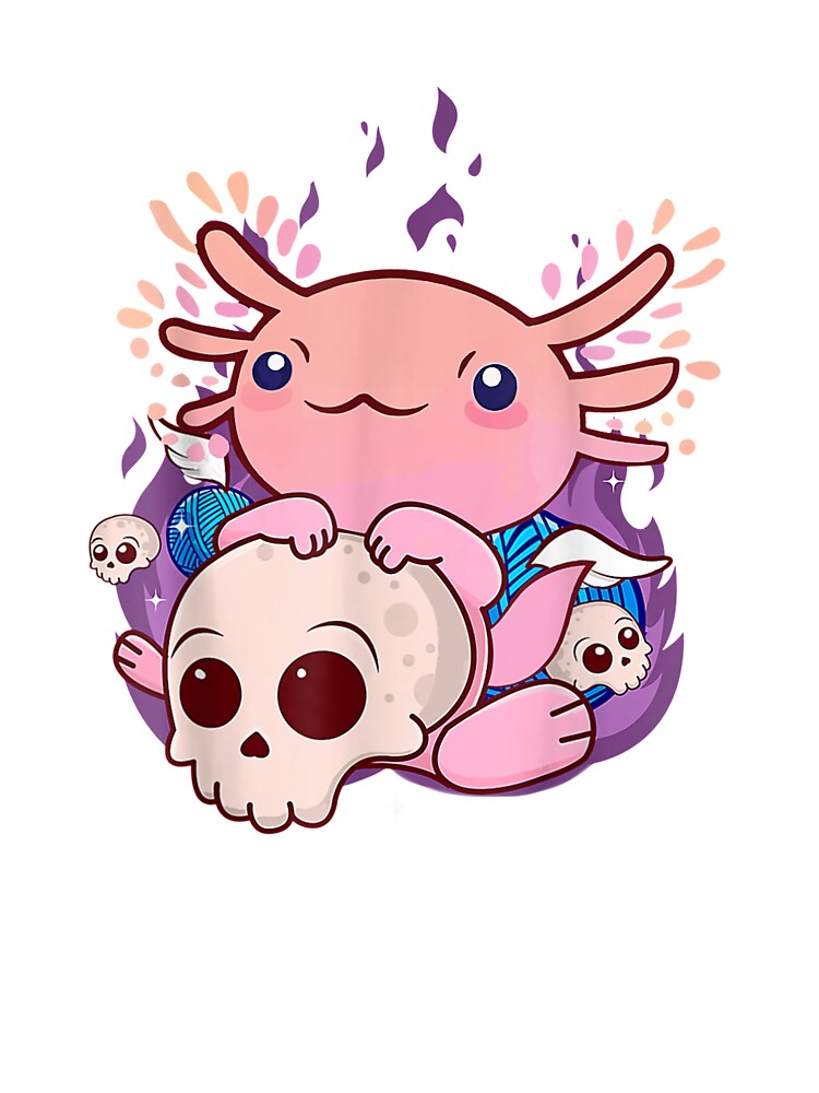 Cute Anime Kawaii Axolotl Aesthetic Pastel Goth\