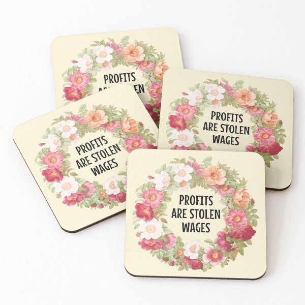 Item preview, Profits Are Stolen Wages designed and sold by Picket Club.